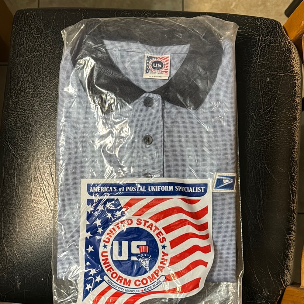 POSTAL WINDOW CLERK UNISEX POLO XL NWT CHECK STYLE NUMBER FOR STYLE